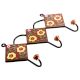 Brown Yellow Flower Tiles Hook
